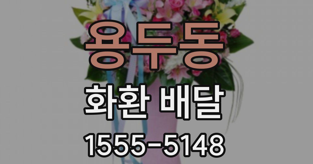 용두동 화환 배달
