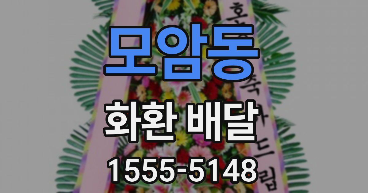 모암동 화환 배달