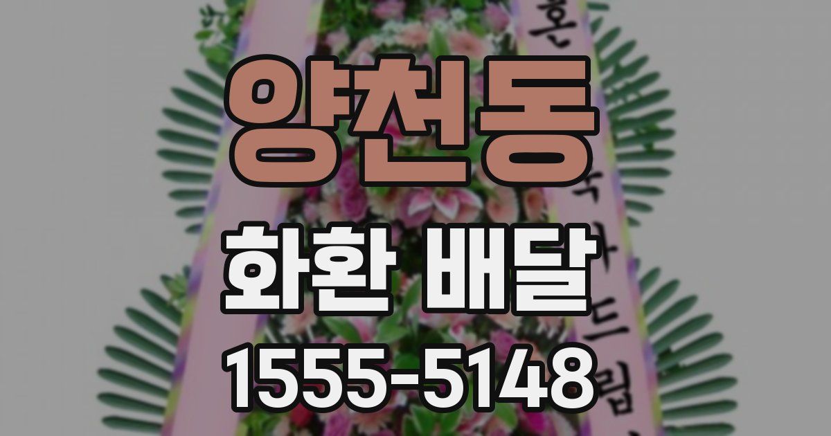 양천동 화환 배달
