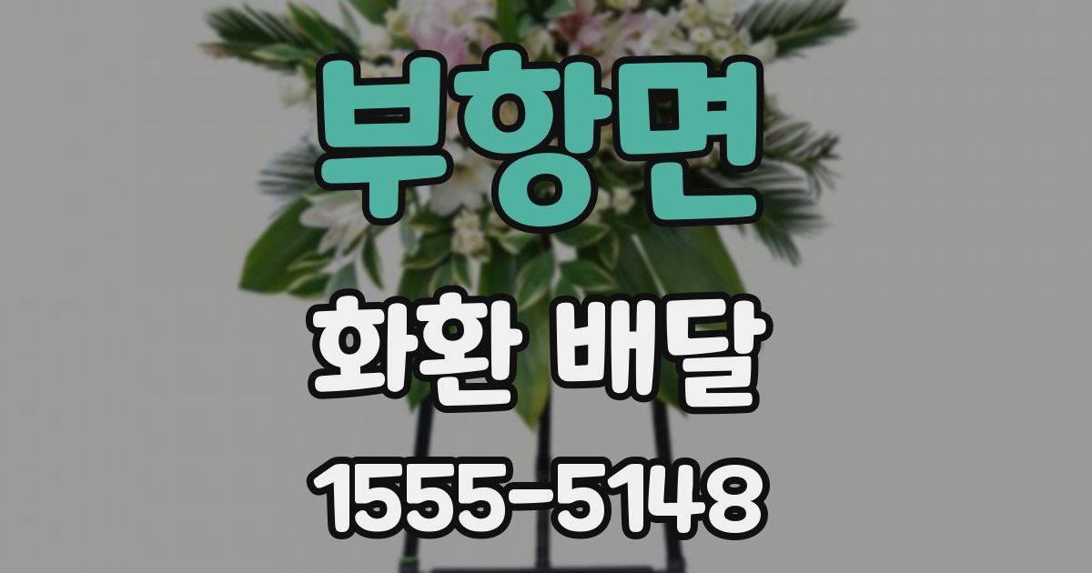 부항면 화환 배달