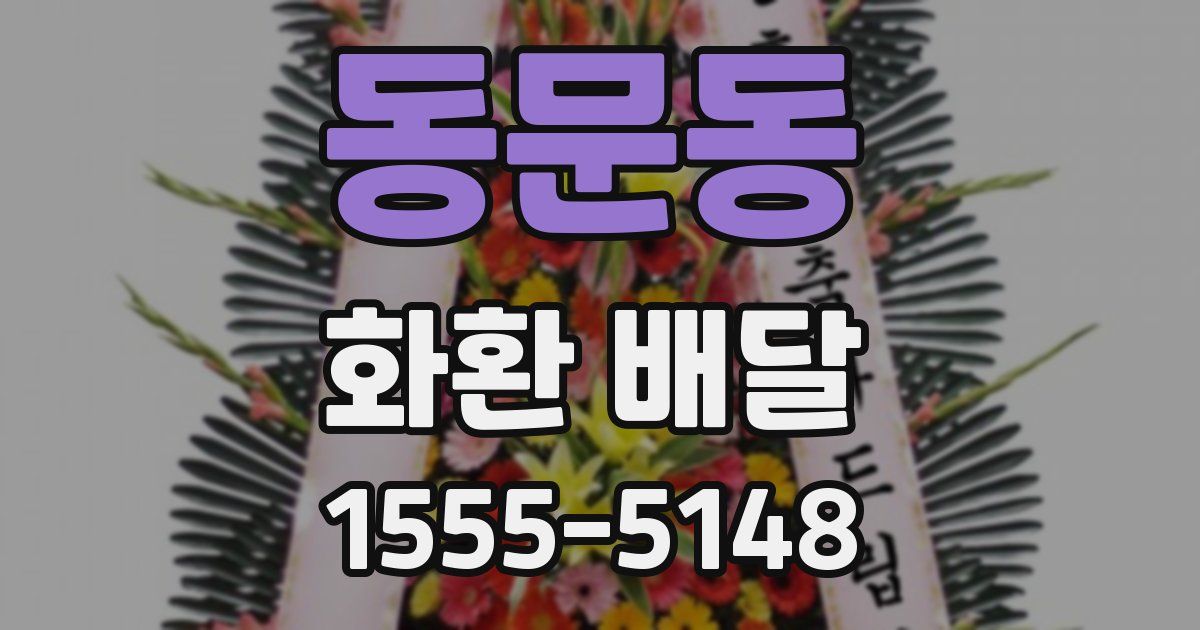 동문동 화환 배달