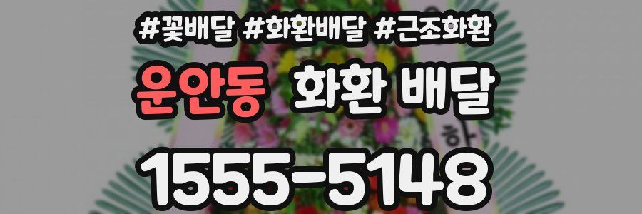 운안동 화환 배달
