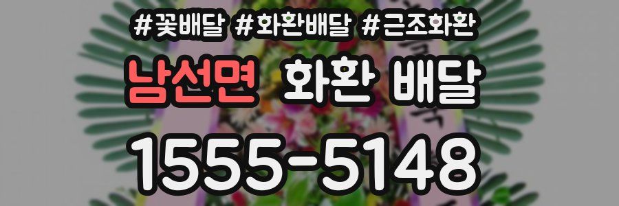남선면 화환 배달