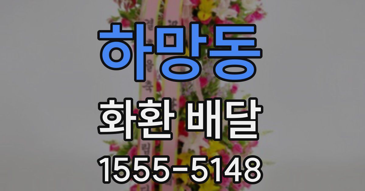 하망동 화환 배달