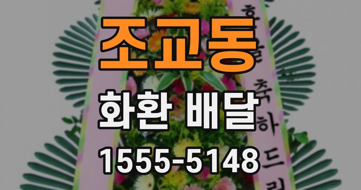 조교동 화환 배달