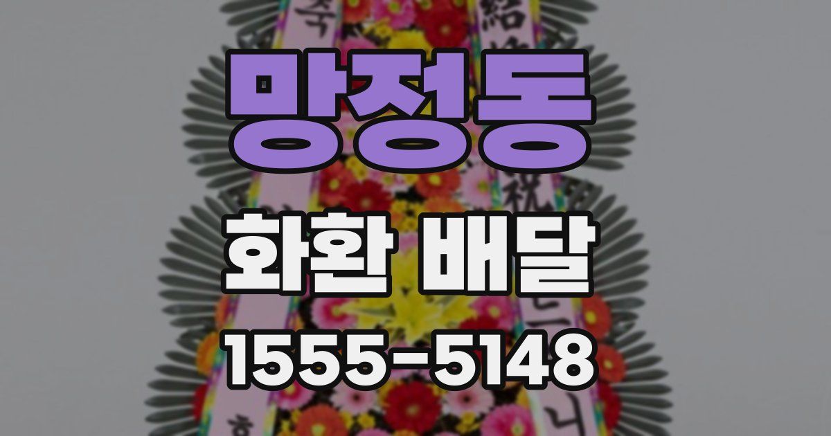 망정동 화환 배달