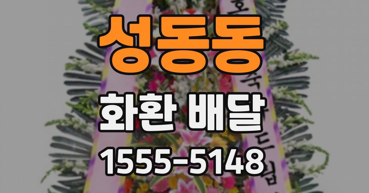 성동동 화환 배달
