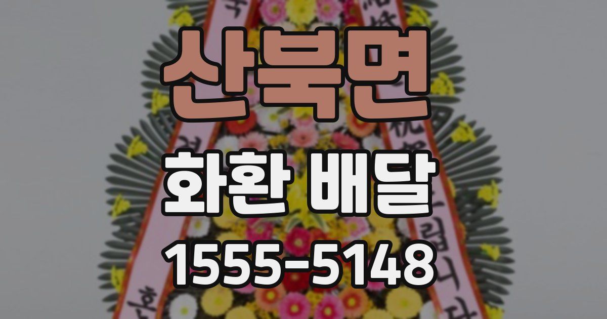 산북면 화환 배달