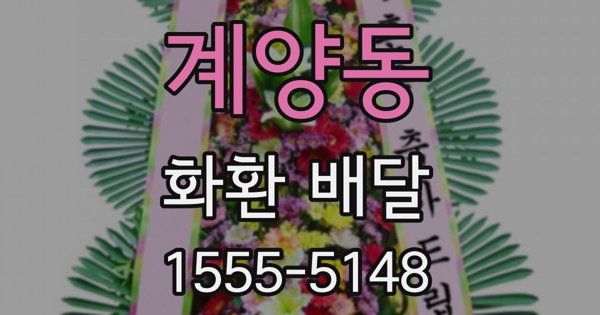 계양동 화환 배달
