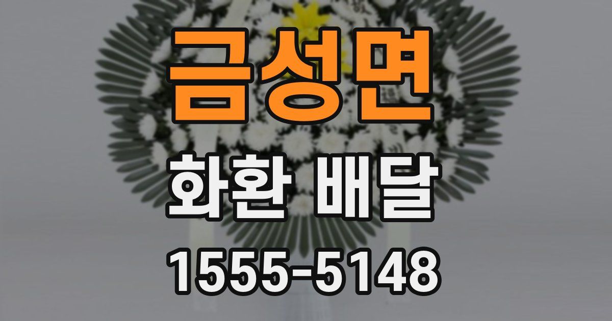 금성면 화환 배달