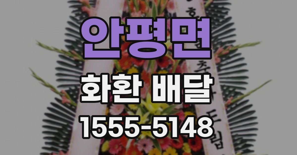 안평면 화환 배달
