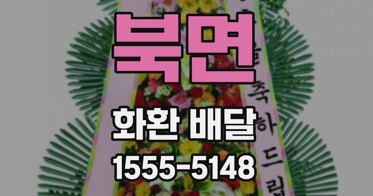 북면 화환 배달