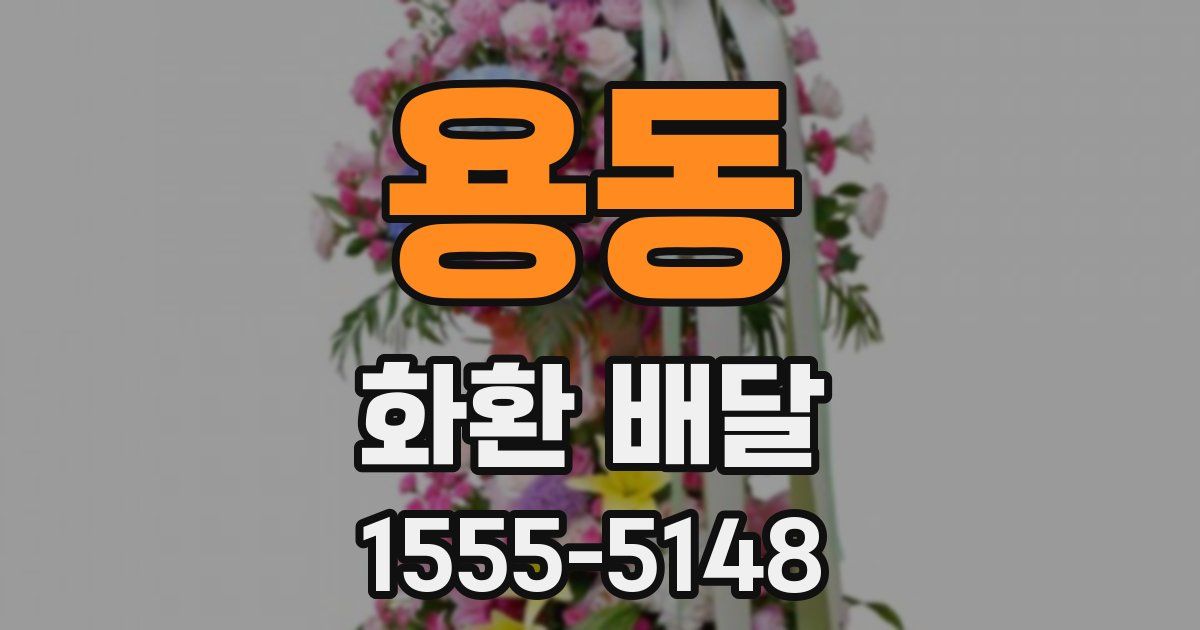 용동 화환 배달