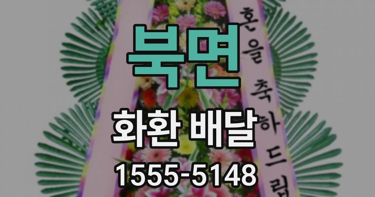 북면 화환 배달