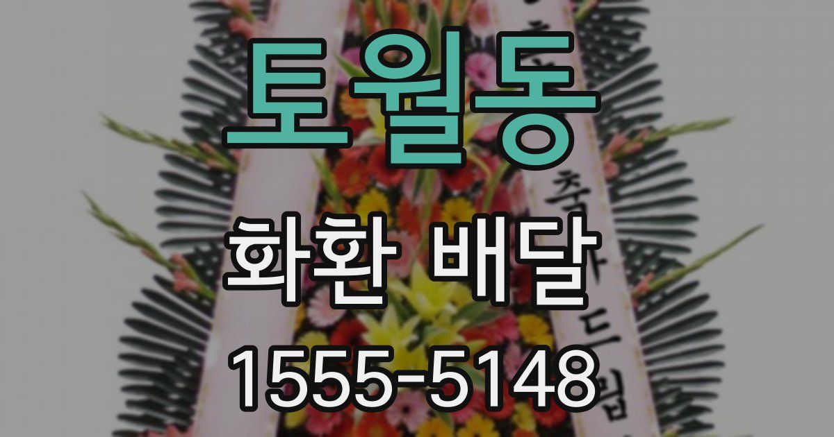 토월동 화환 배달