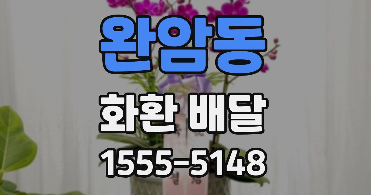 완암동 화환 배달