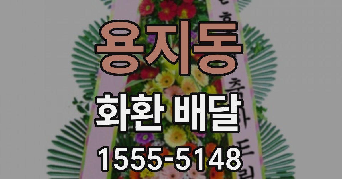 용지동 화환 배달
