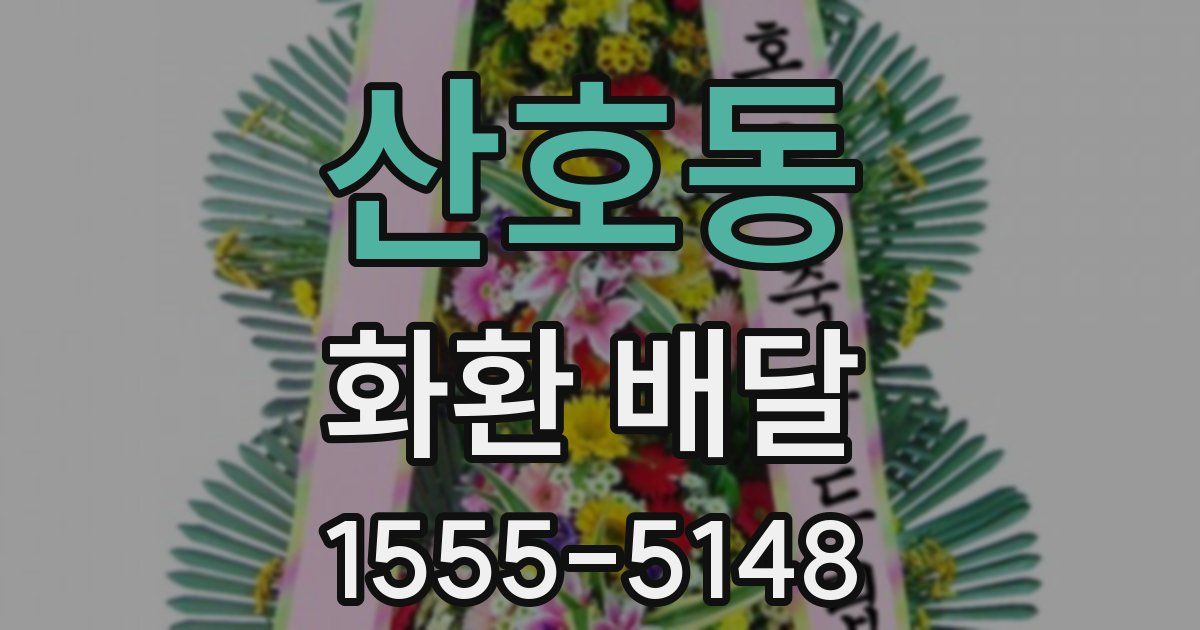 산호동 화환 배달