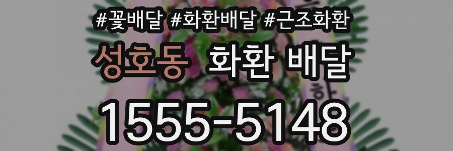 성호동 화환 배달