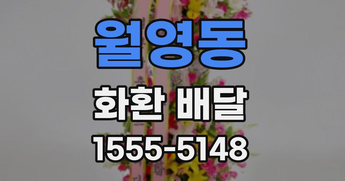 월영동 화환 배달