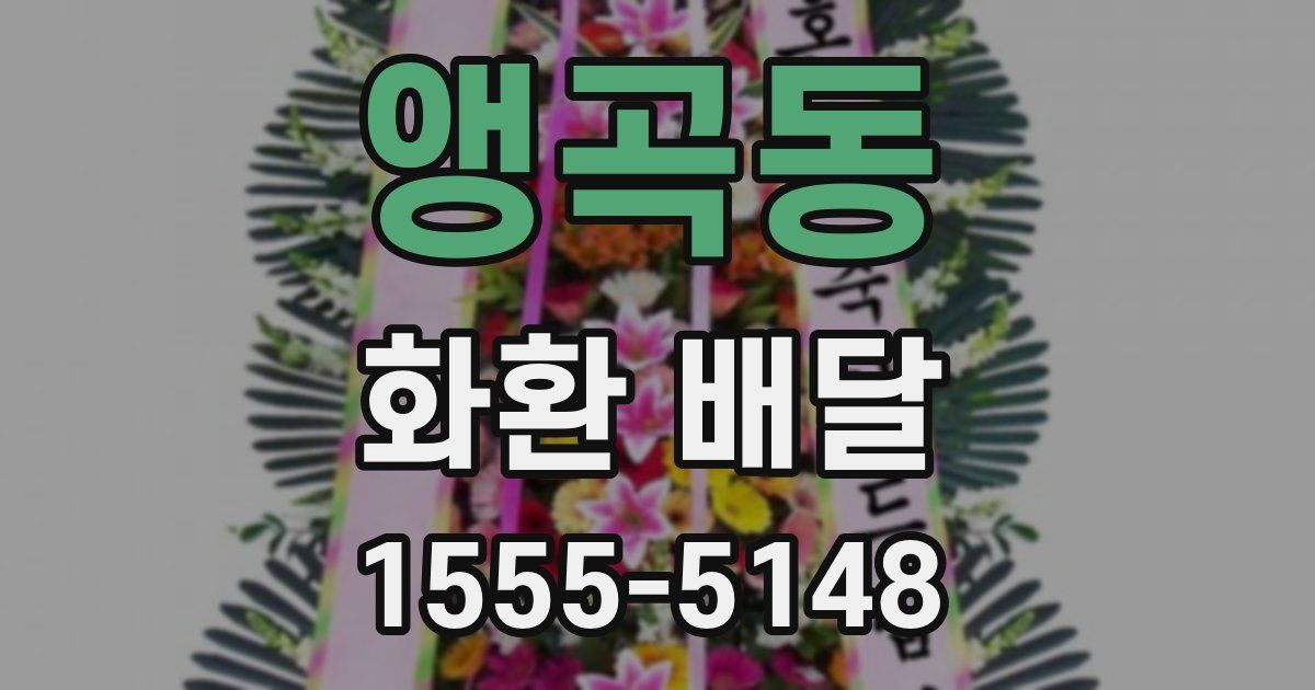 앵곡동 화환 배달