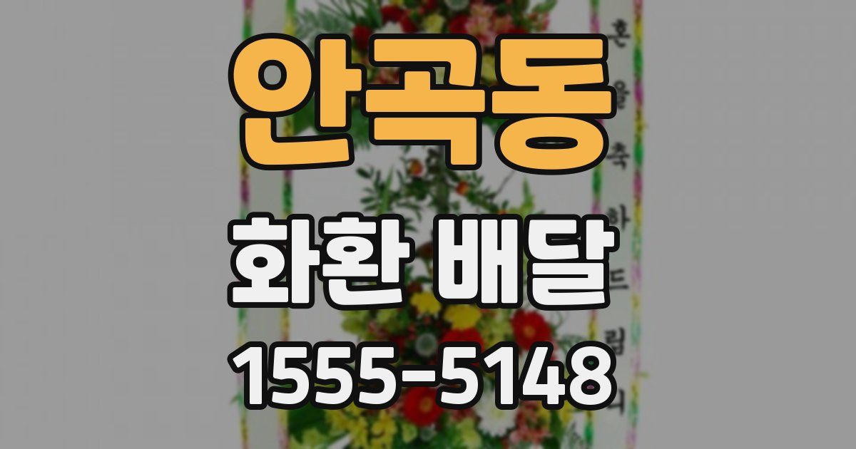 안곡동 화환 배달