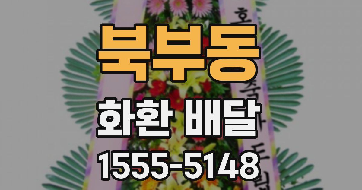 북부동 화환 배달