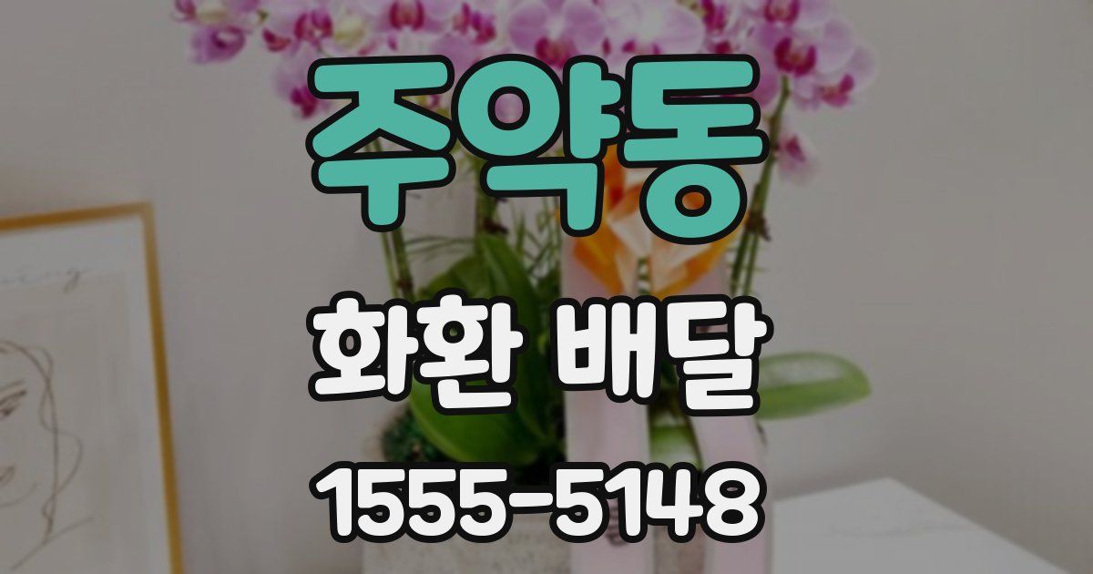 주약동 화환 배달