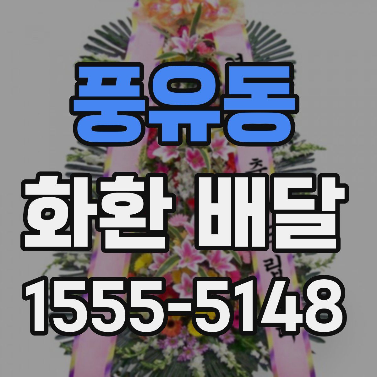 풍유동 화환 배달