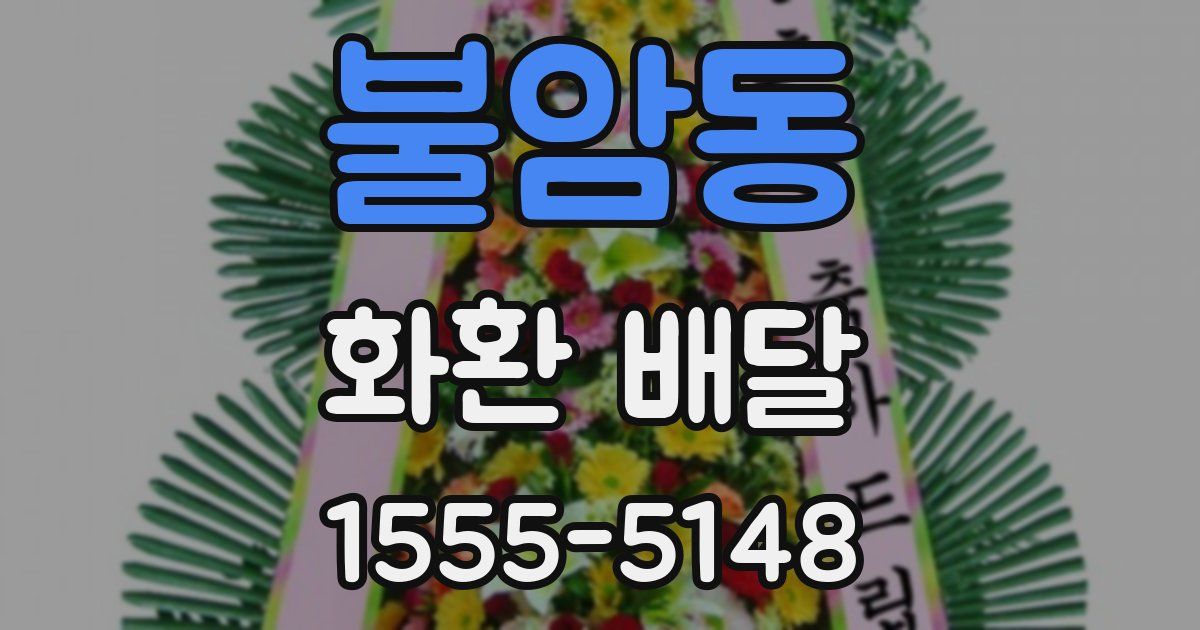 불암동 화환 배달