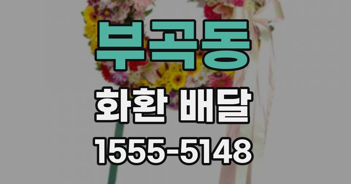 부곡동 화환 배달