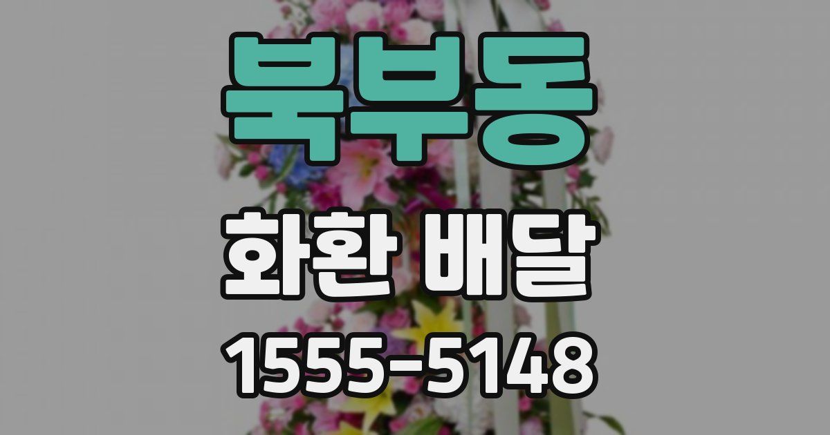 북부동 화환 배달