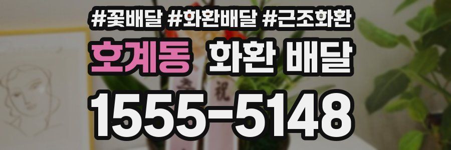 호계동 화환 배달