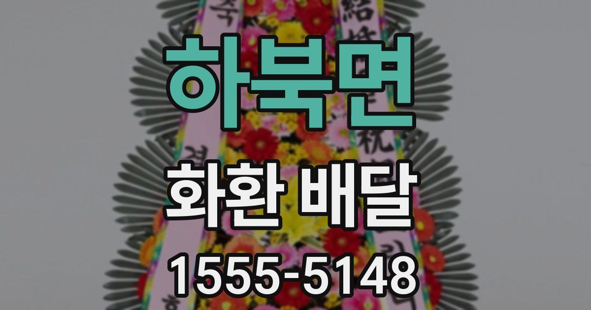 하북면 화환 배달