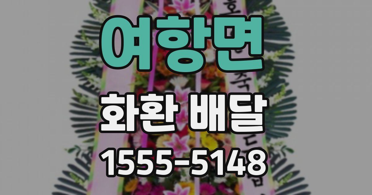 여항면 화환 배달