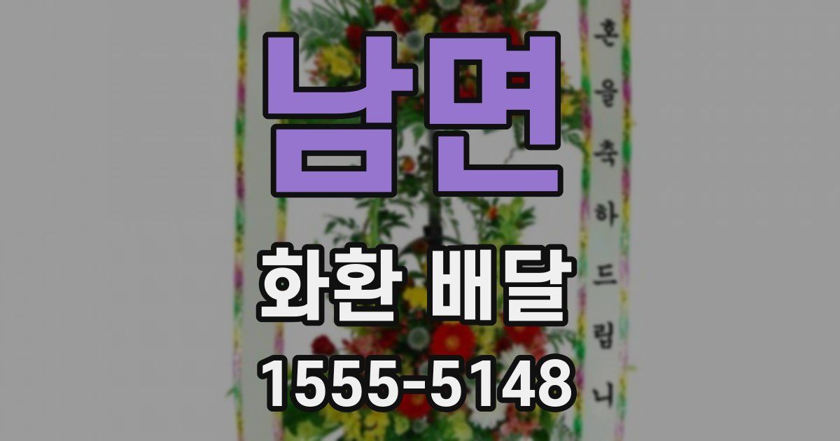 남면 화환 배달