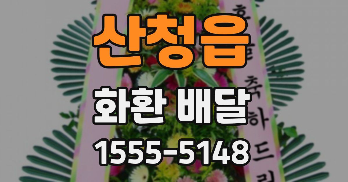 산청읍 화환 배달