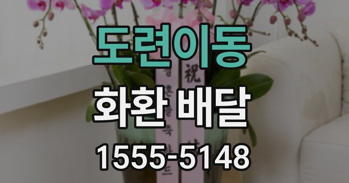 도련이동 화환 배달