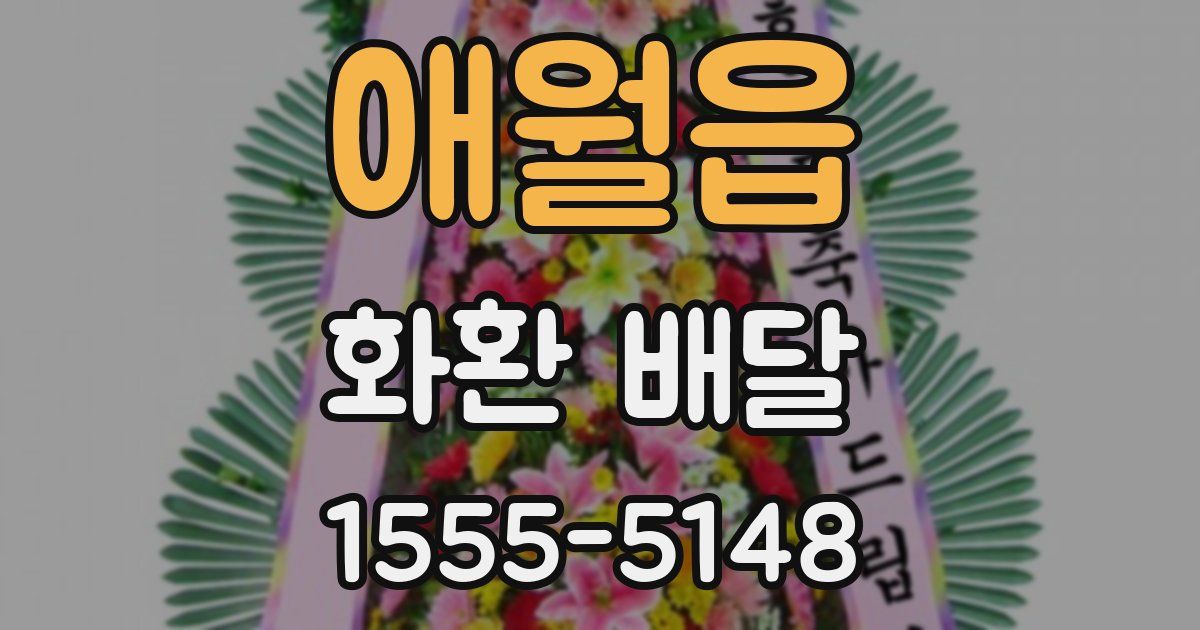 애월읍 화환 배달