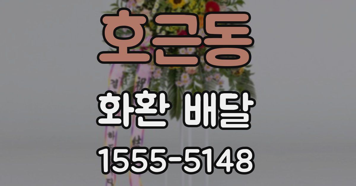 호근동 화환 배달