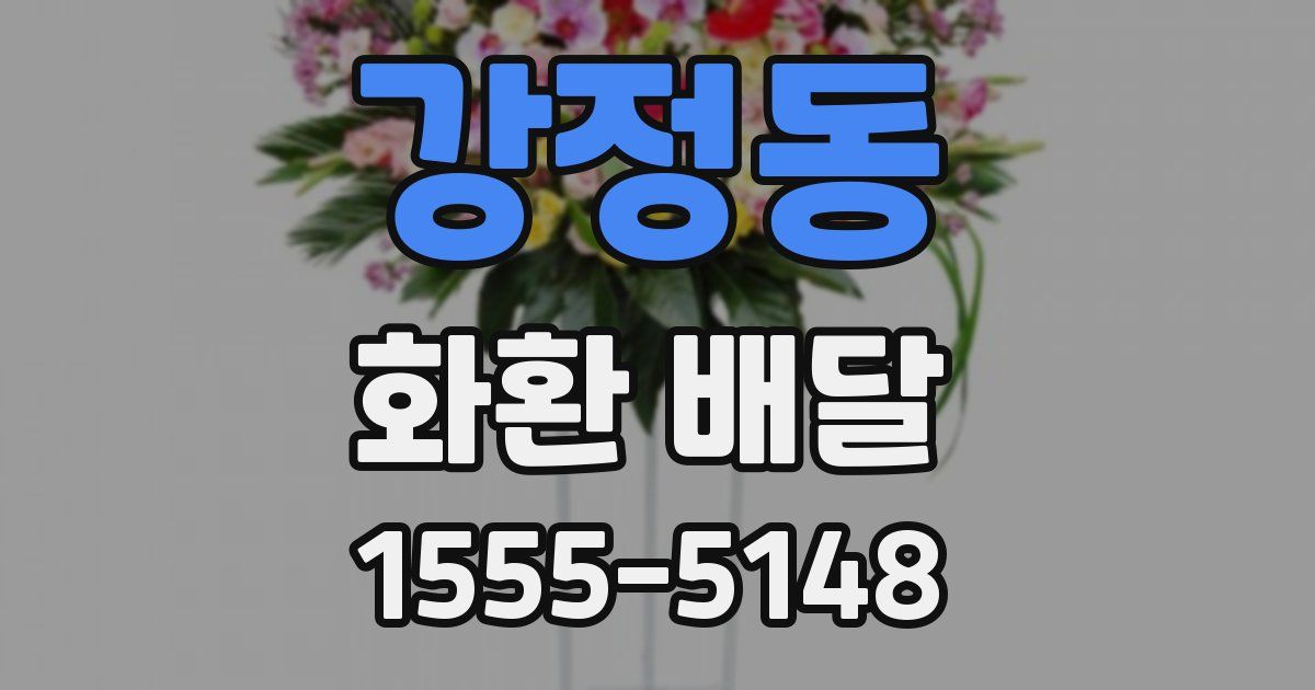 강정동 화환 배달