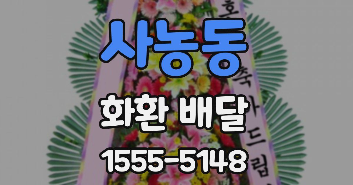 사농동 화환 배달