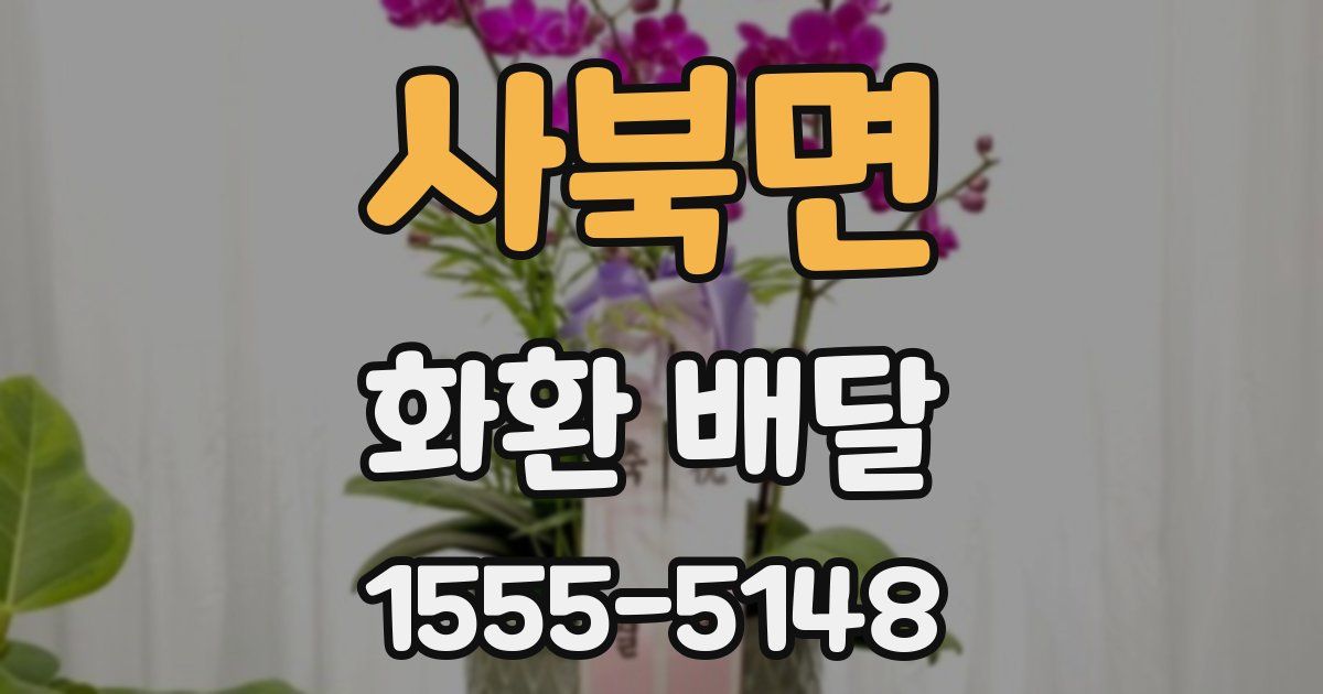 사북면 화환 배달
