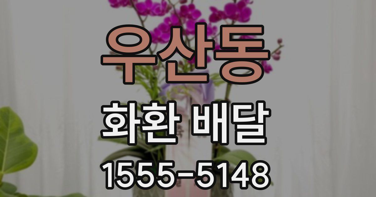 우산동 화환 배달