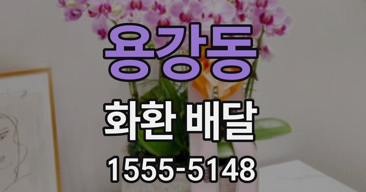 용강동 화환 배달