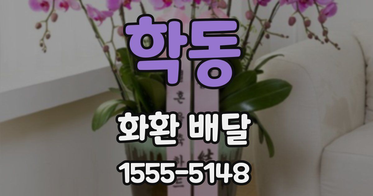학동 화환 배달