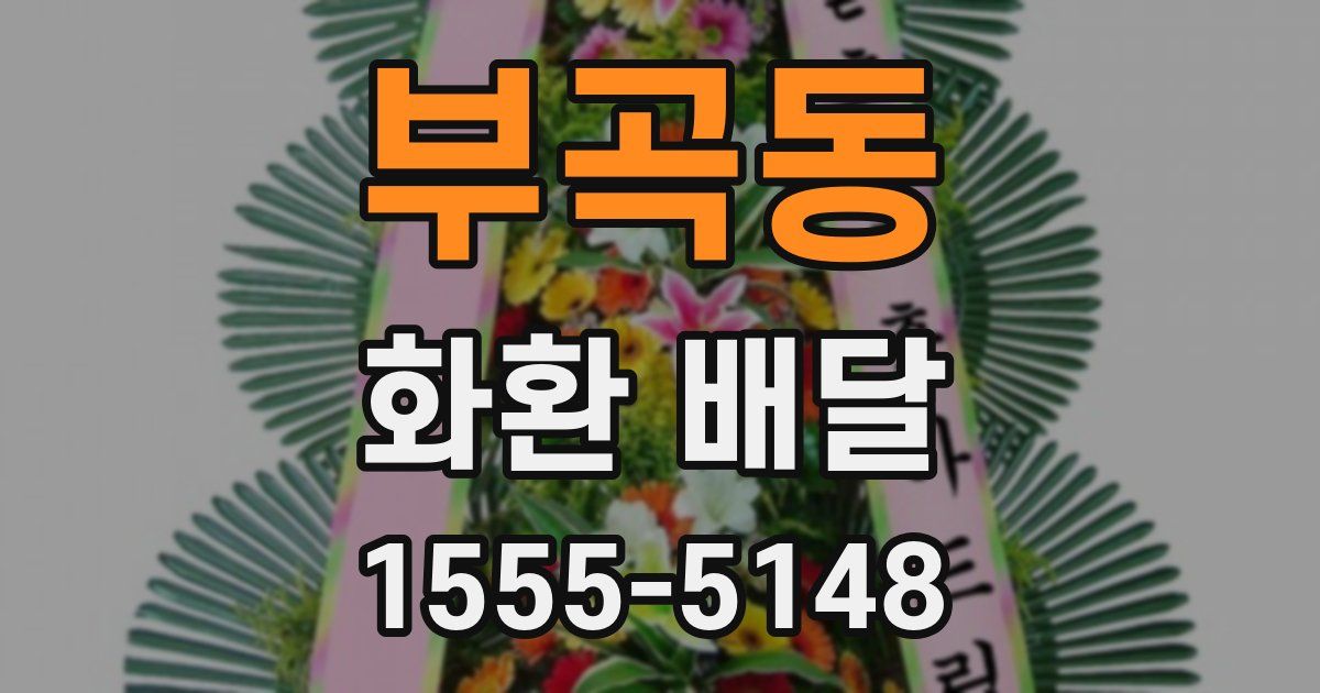부곡동 화환 배달