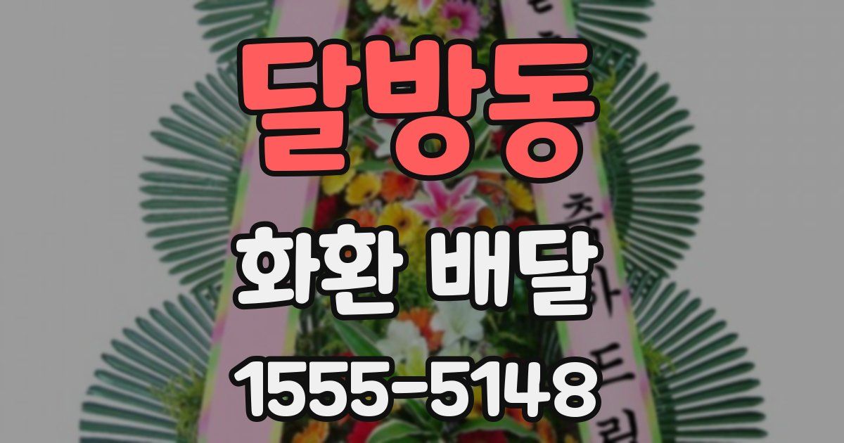 달방동 화환 배달