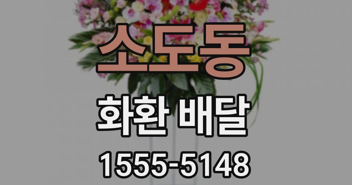 소도동 화환 배달