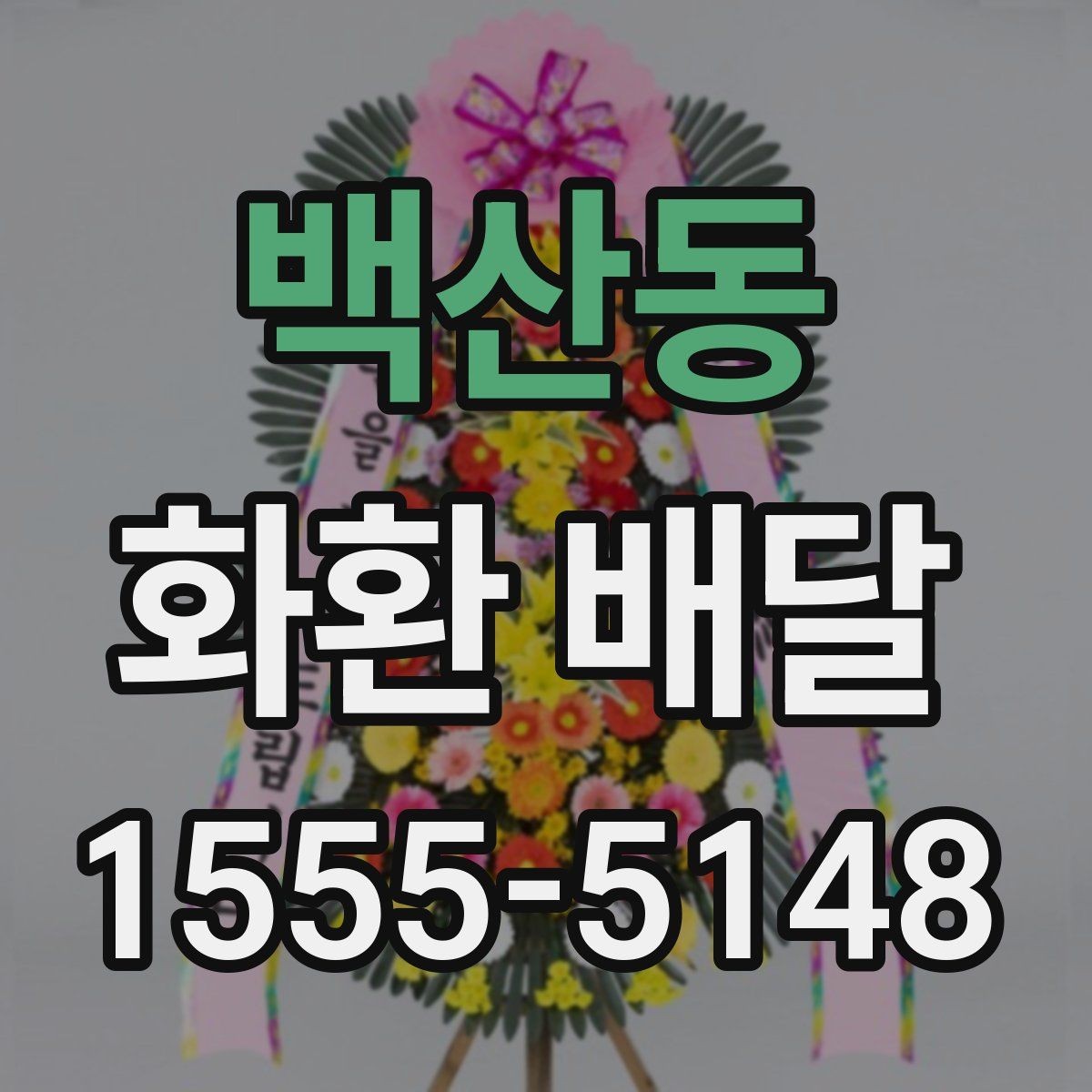 백산동 화환 배달 여러 장소로 나눠 보낼 때 편한 구성